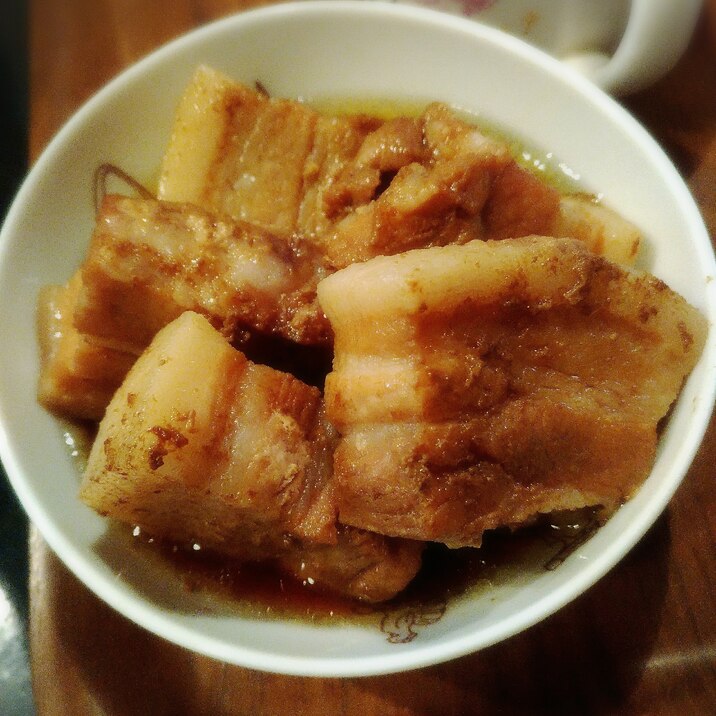 炊飯器レシピ★豚バラ塊肉の甘辛にんにく醤油煮